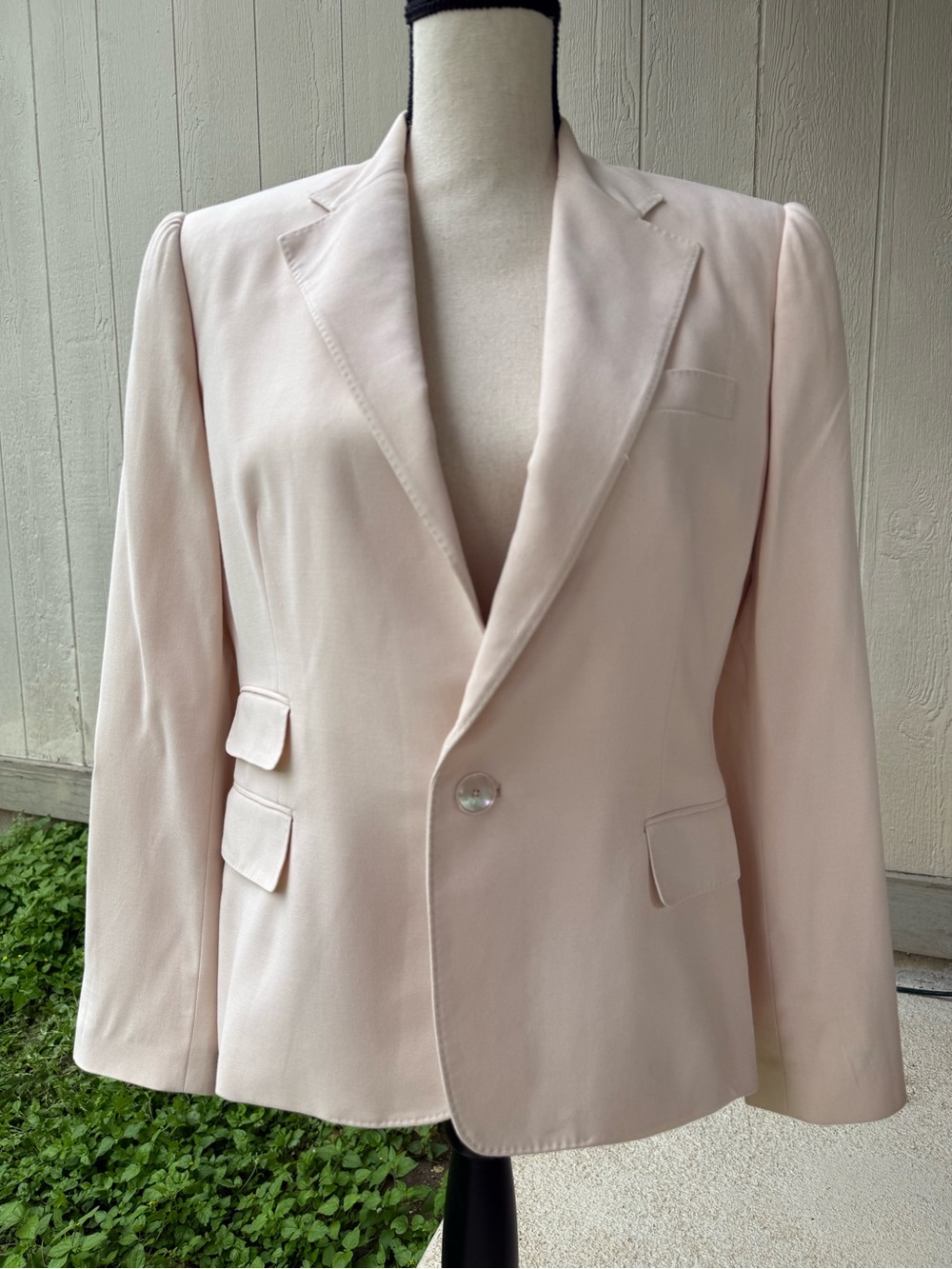 Ralph Lauren Collection Purple Label Light Pink Viscose Blend Lined Blazer 10